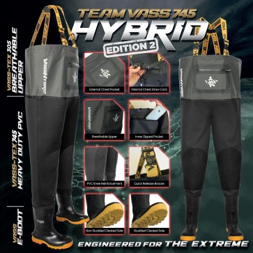 Team Vass 745 Hybrid ‘Edition 2’ PVC / Breathable Chest Wader