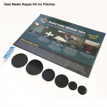 Vass Fishing Wader Repair Kit inc patches