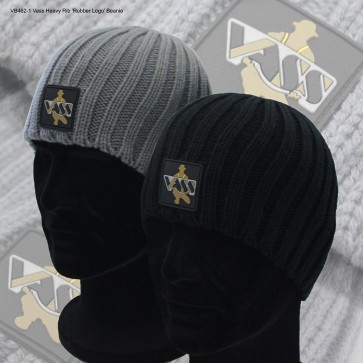 Vass Heavy Rib ‘Rubber Logo’ Beanie 