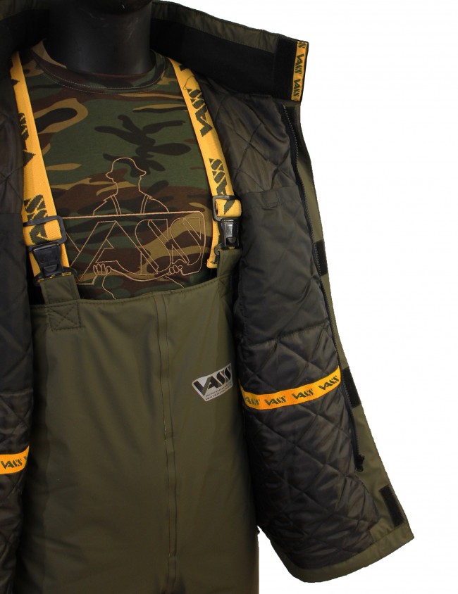 team vass 175 winter lined jacket khaki edition
