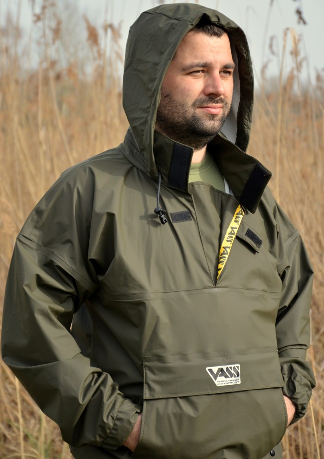 Vass-Tex 175 Smock Black Unlined Waterproof 