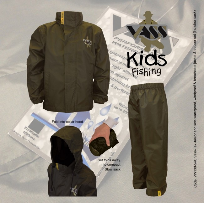 Vass Kids & Junior Jacket & trouser set (lightweight & waterproof /breathable)