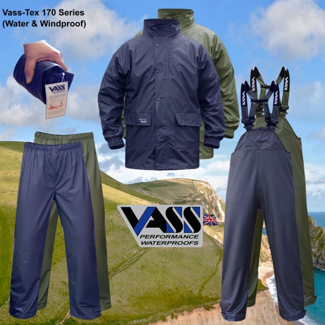 VassTex 170 Performance Lightweight Waterproof Jacket Fishing