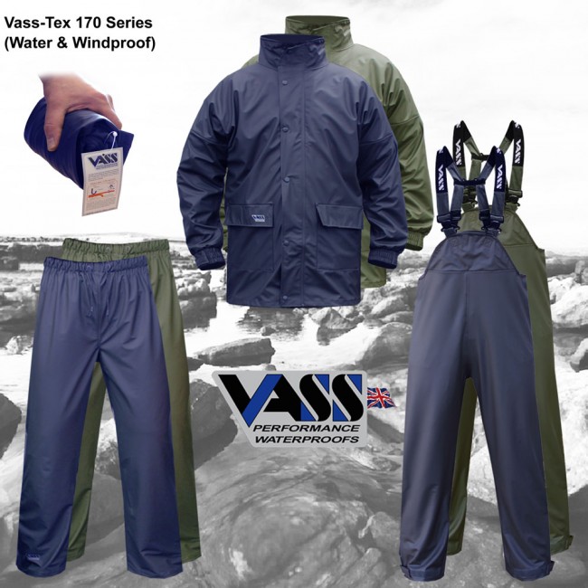 VassTex 170 Performance Lightweight Waterproof Jacket Fishing