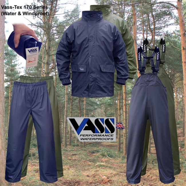 VassTex 170 Performance Lightweight Waterproof Jacket Fishing