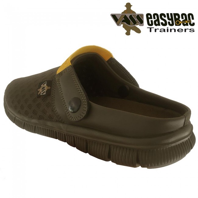 Vass 'Easy-Bac' Khaki Fishing Trainer Sleepers Sliders Shoes 