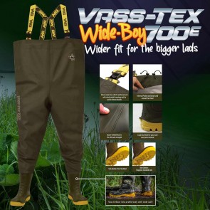 Vass-Tex 700E ‘Wide-Boy’ Edition Chest Wader (for the fuller figure angler)