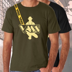 V1806 Vass Printed Fishing T-shirt (with printed Vass Strap)