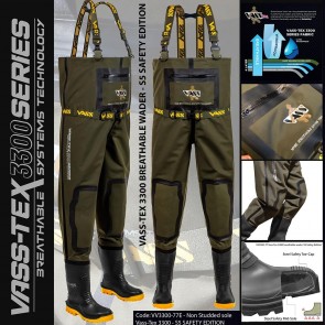 Vass Tex 650 Series Durable Chest Wader - Angling Active