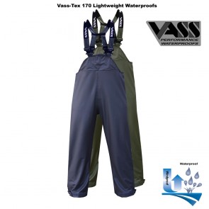 Vass-Tex 170 Performance Lightweight Waterproof Bib & Brace with Ankle Zips