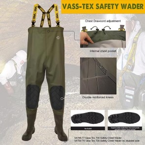 Vass-Tex 700 S5 Reinforced Safety Chest Wader