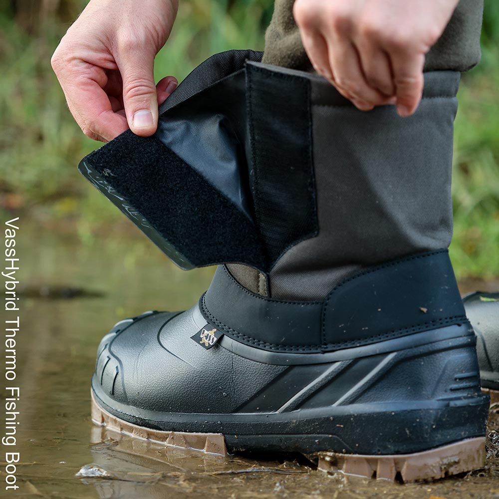 Vass Hybrid 'Thermo' Fishing Boot (with quick release strap & thick  synthetic fur lining)