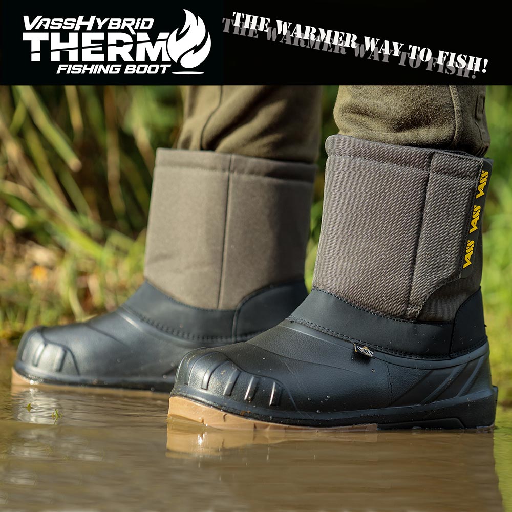 Vass Hybrid Thermo Fishing Boot with quick release strap thick synthetic fur lining